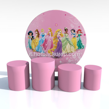 004 Disney Princess Decorative Round Mirror Frame